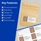 Avery TrueBlock Matte White Paper Labels, 2" x 3-1/2" Rectangle